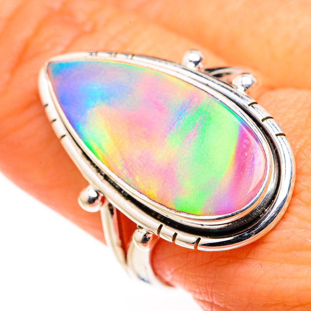 Aura Opal Rings handcrafted by Anasilvercos - RING127250