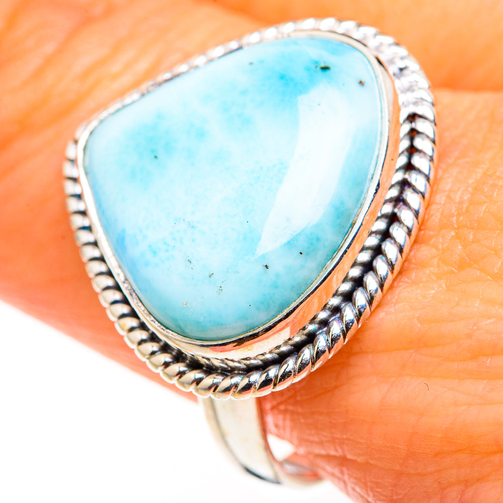 Larimar Rings handcrafted by Anasilvercos - RING127254
