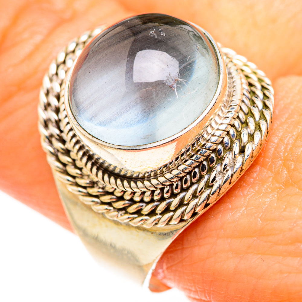 Aquamarine Rings handcrafted by Anasilvercos - RING127255