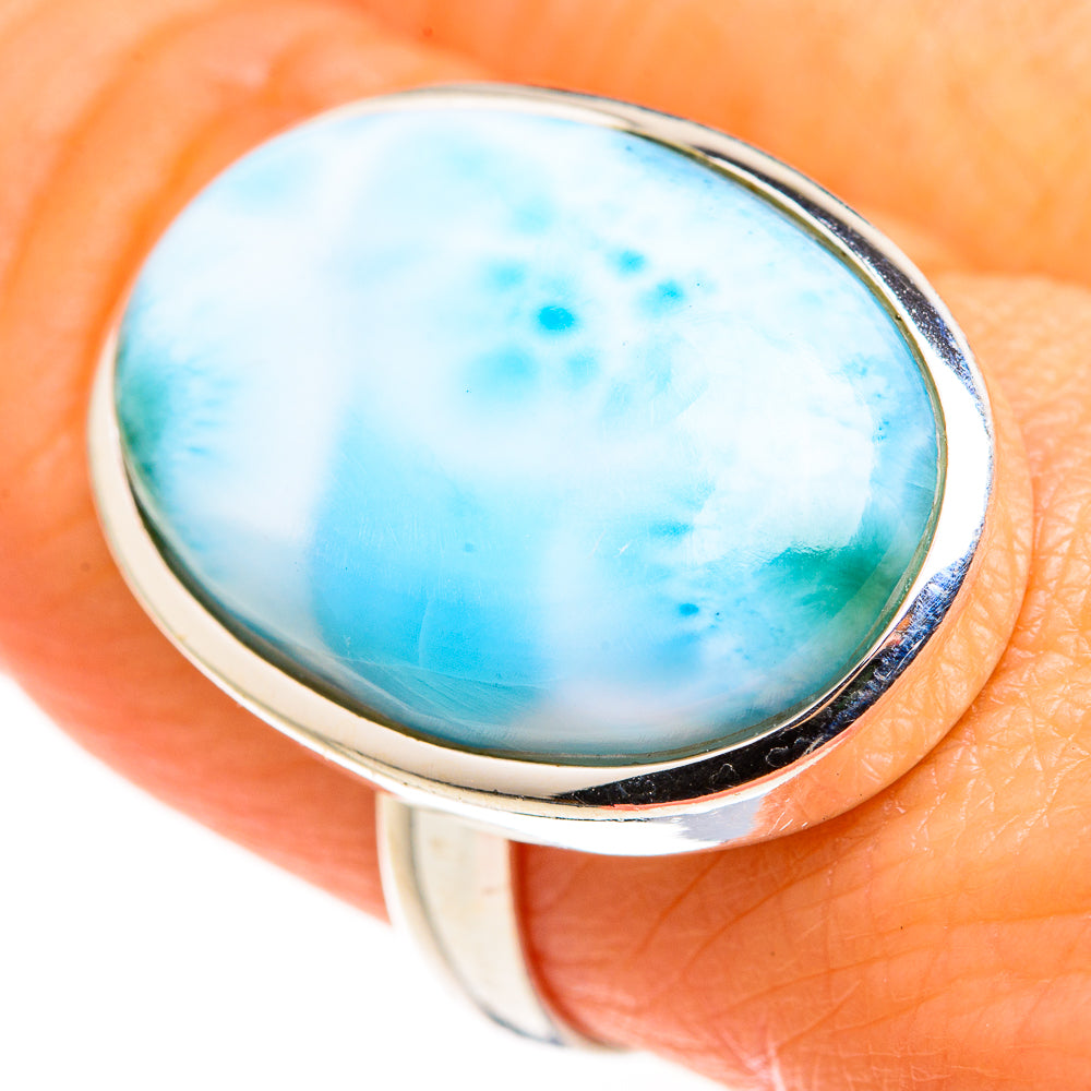 Larimar Rings handcrafted by Anasilvercos - RING127257