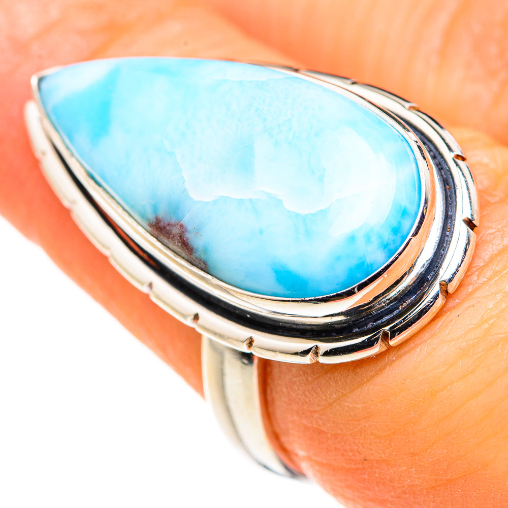 Larimar Rings handcrafted by Anasilvercos - RING127258