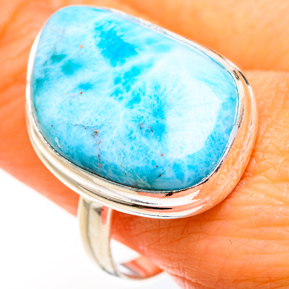 Larimar Rings handcrafted by Anasilvercos - RING127272