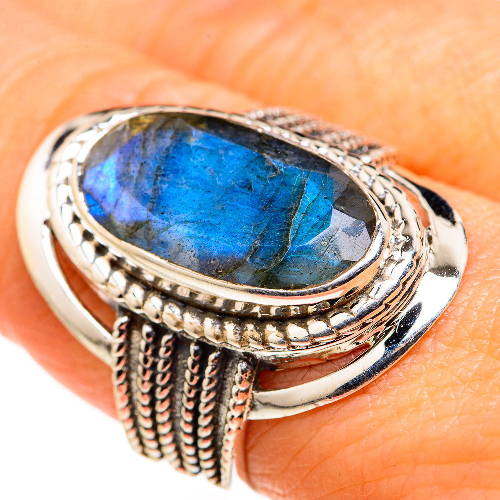 Labradorite Rings handcrafted by Anasilvercos - RING127273