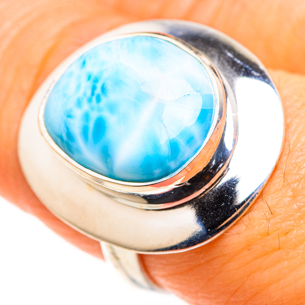 Larimar Rings handcrafted by Anasilvercos - RING127275