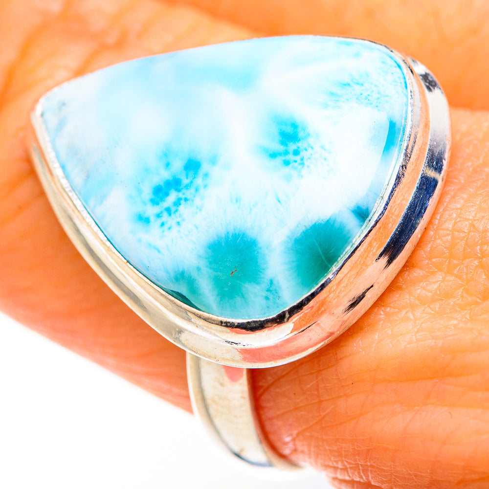 Larimar Rings handcrafted by Anasilvercos - RING127276