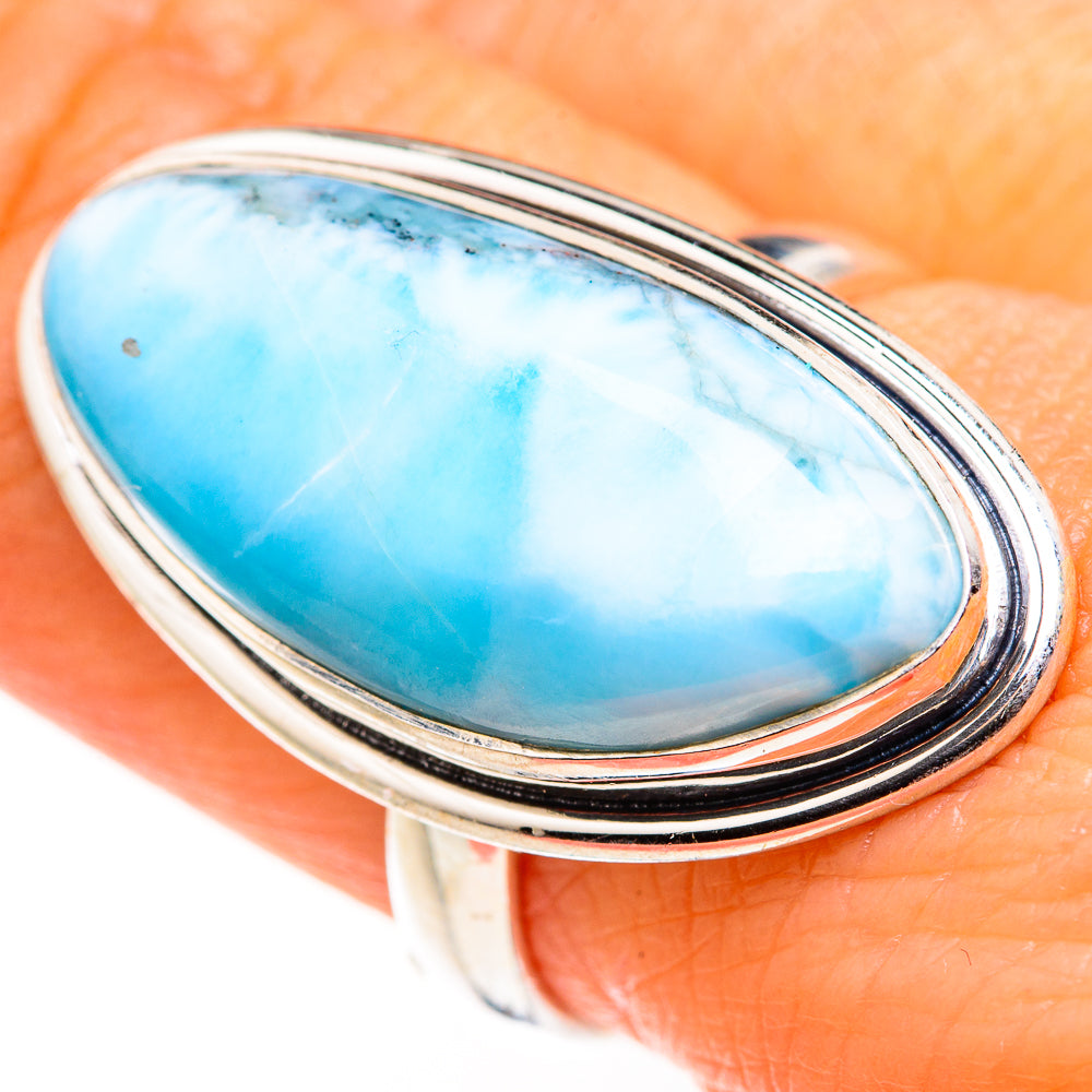 Larimar Rings handcrafted by Anasilvercos - RING127309