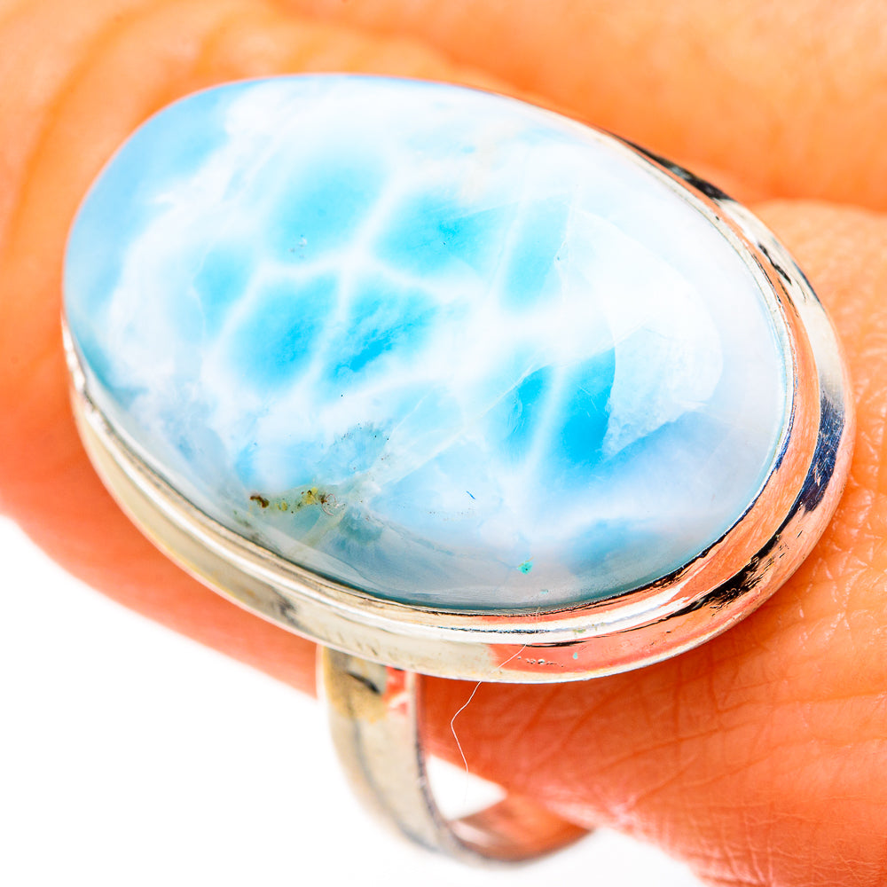 Larimar Rings handcrafted by Anasilvercos - RING127327