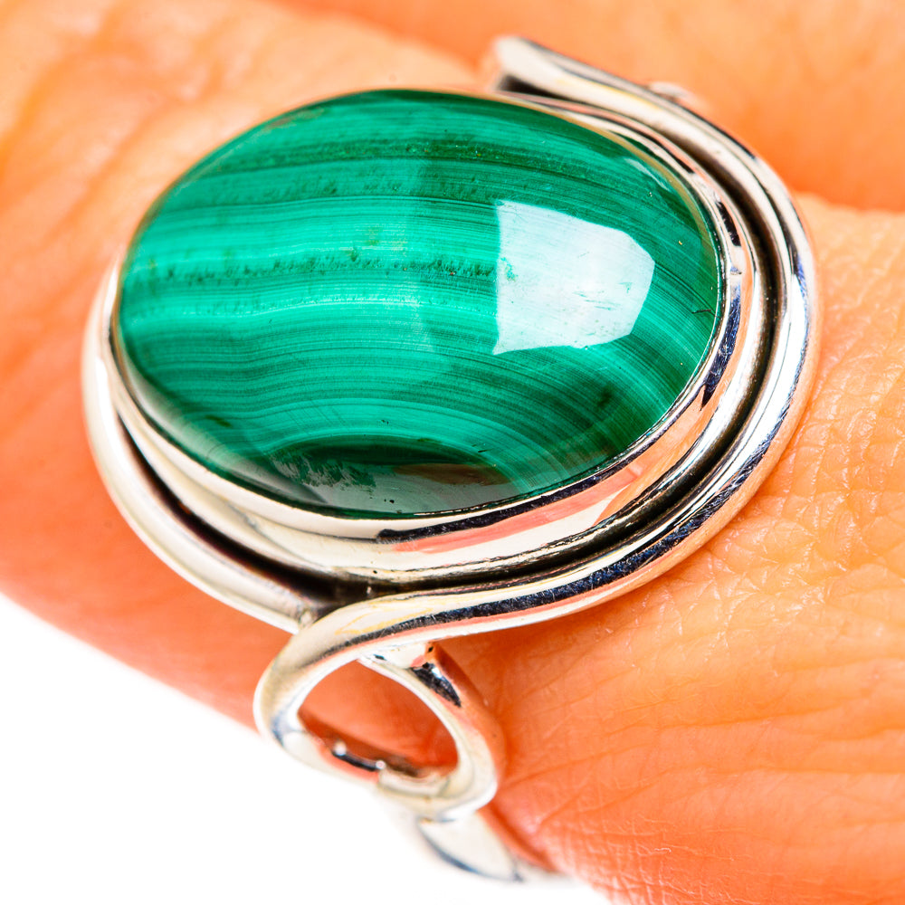 Malachite Rings handcrafted by Anasilvercos - RING127333