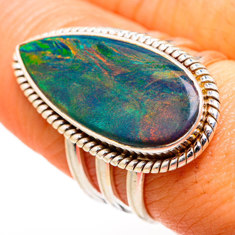 Aura Opal Rings handcrafted by Anasilvercos - RING127339