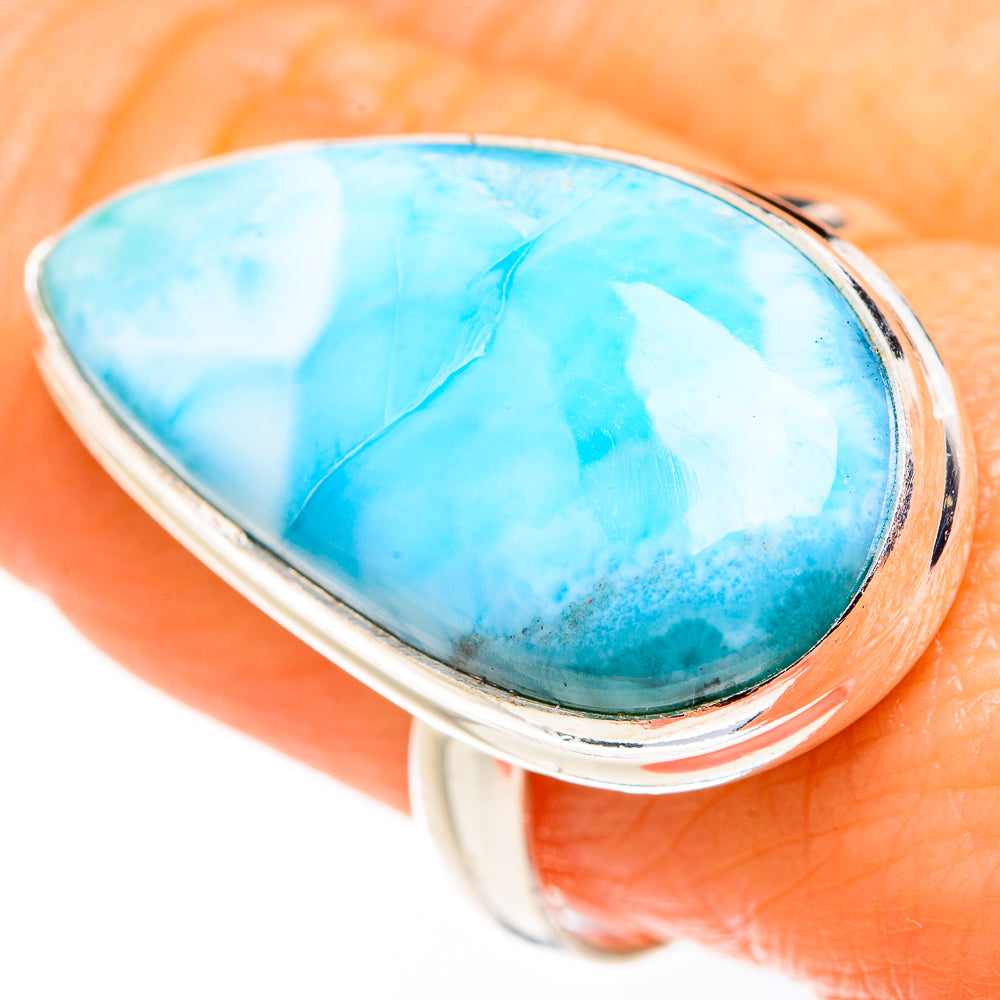Larimar Rings handcrafted by Anasilvercos - RING127341