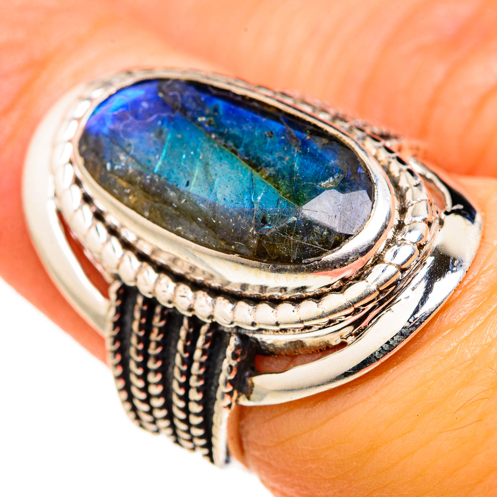 Labradorite Rings handcrafted by Anasilvercos - RING127342