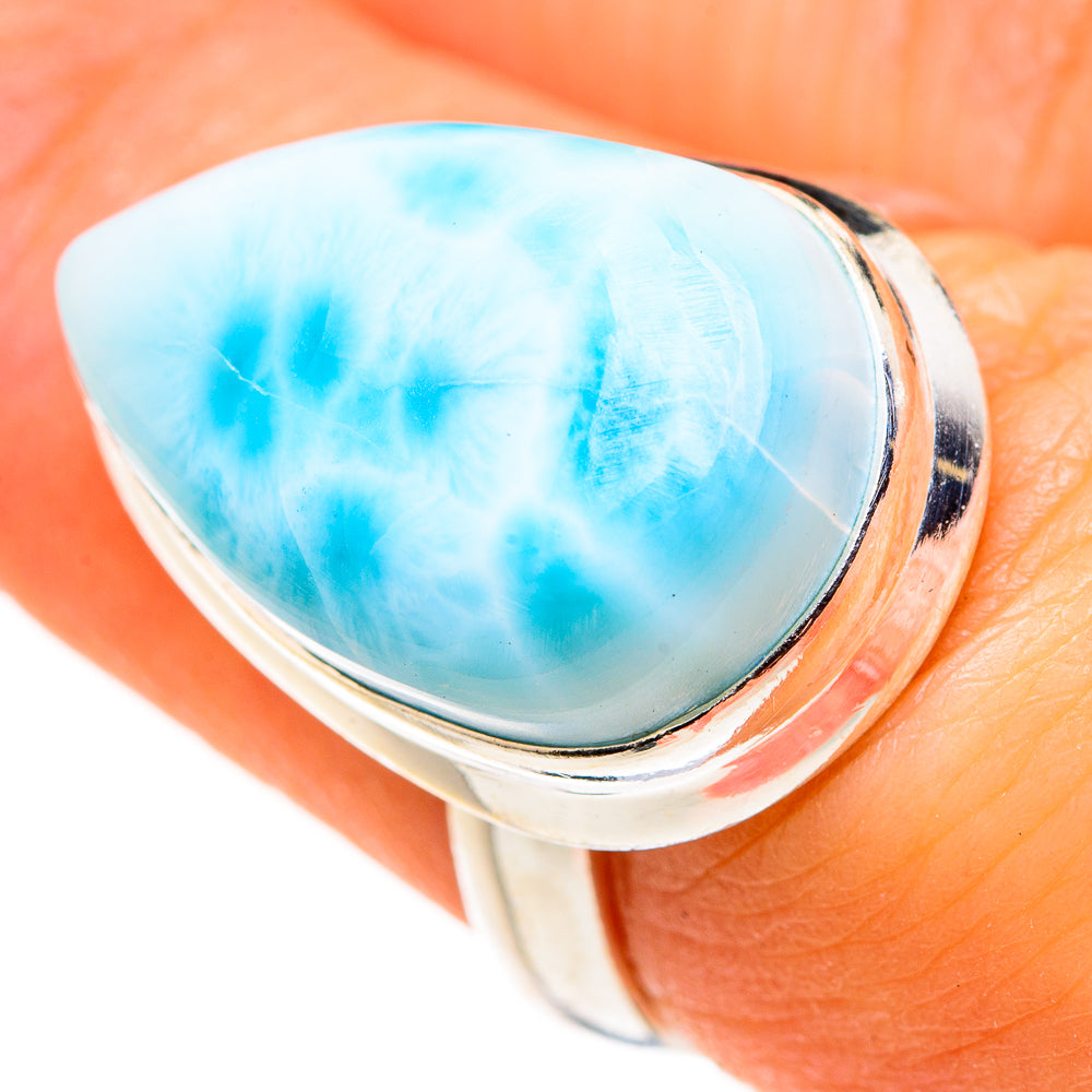 Larimar Rings handcrafted by Anasilvercos - RING127361