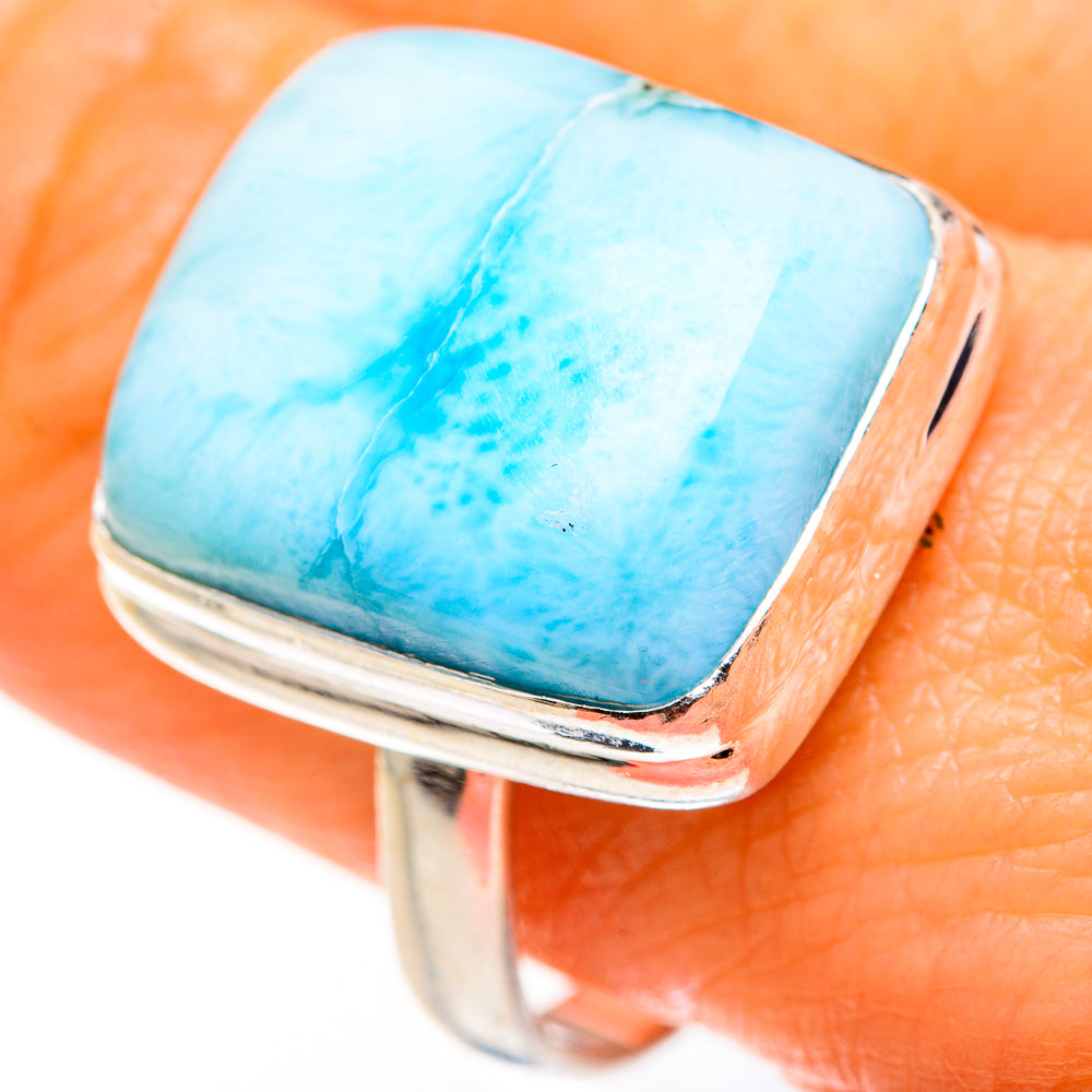 Larimar Rings handcrafted by Anasilvercos - RING127366
