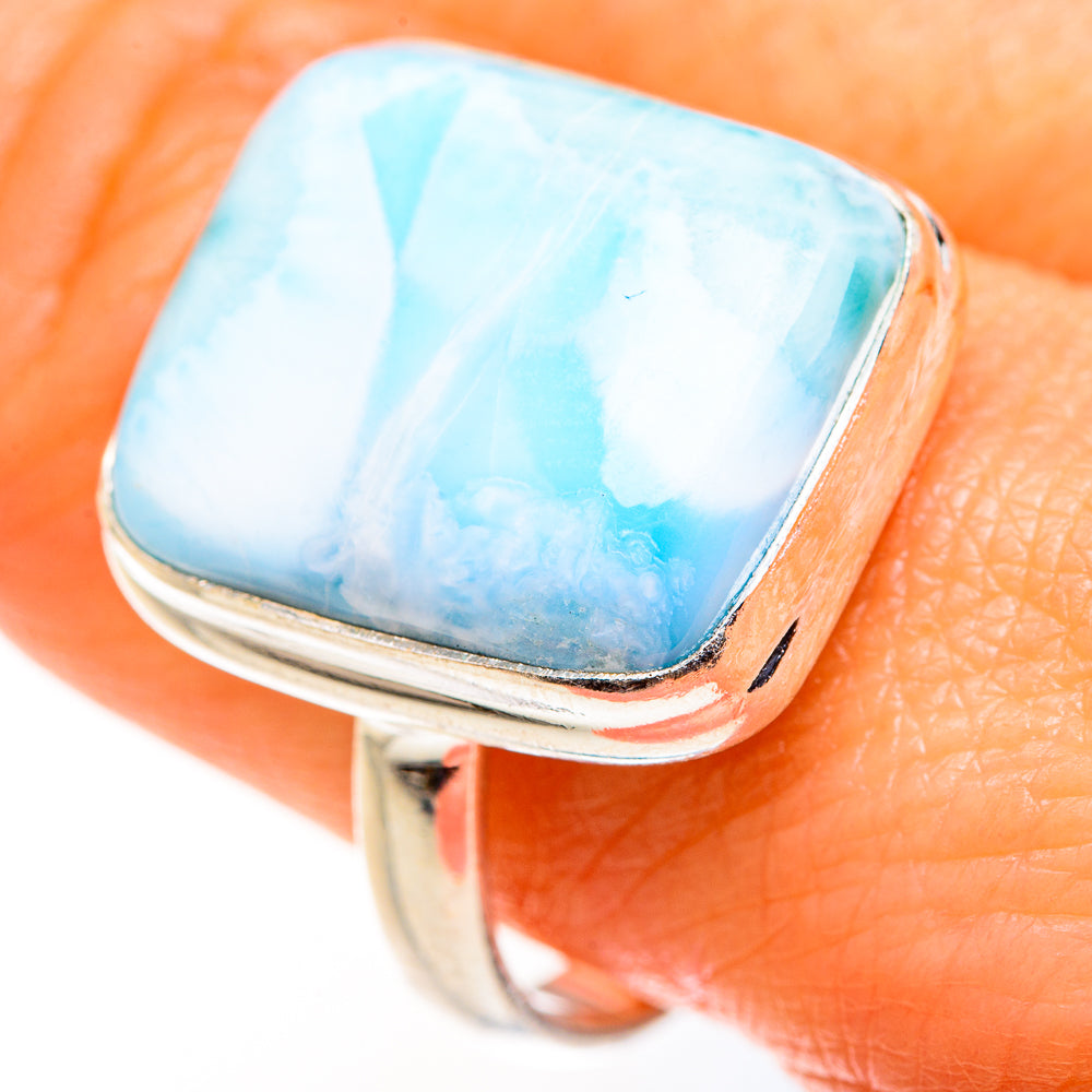 Larimar Rings handcrafted by Anasilvercos - RING127374