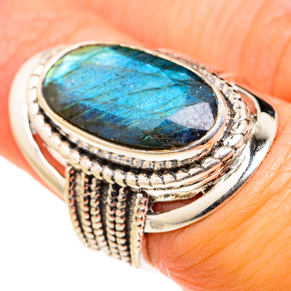 Labradorite Rings handcrafted by Anasilvercos - RING127377