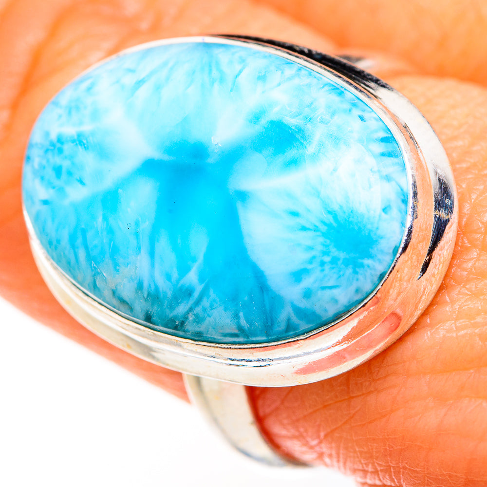 Larimar Rings handcrafted by Anasilvercos - RING127378