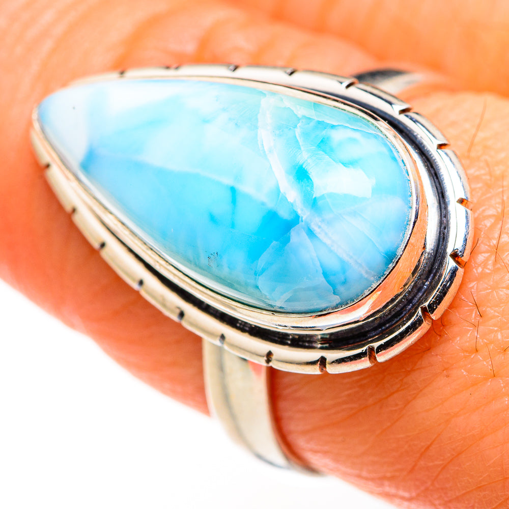 Larimar Rings handcrafted by Anasilvercos - RING127387