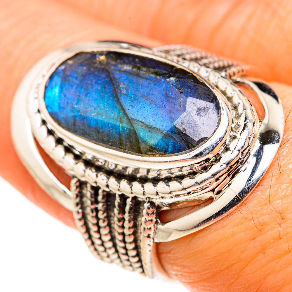 Labradorite Rings handcrafted by Anasilvercos - RING127389
