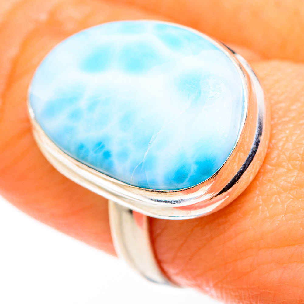 Larimar Rings handcrafted by Anasilvercos - RING127390