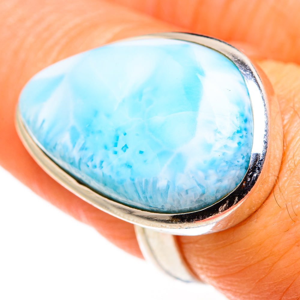 Larimar Rings handcrafted by Anasilvercos - RING127391