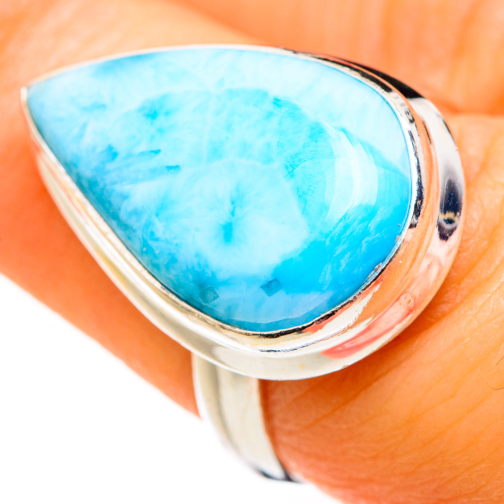 Larimar Rings handcrafted by Anasilvercos - RING127411