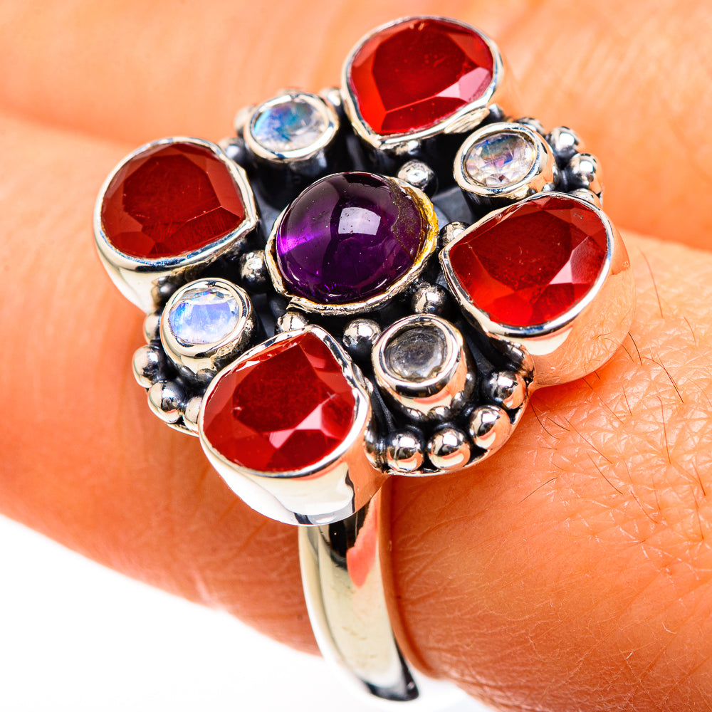 Garnet Rings handcrafted by Anasilvercos - RING127417