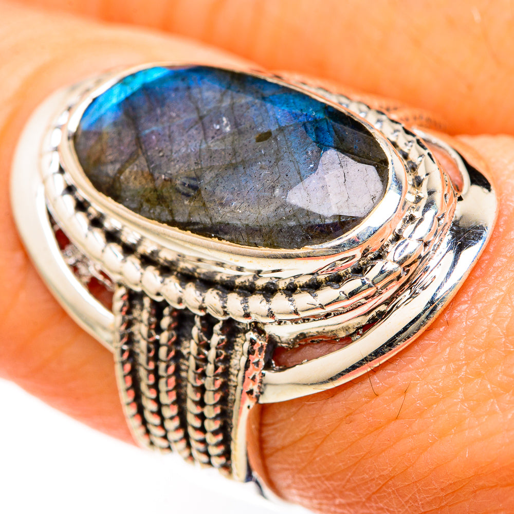 Labradorite Rings handcrafted by Anasilvercos - RING127429