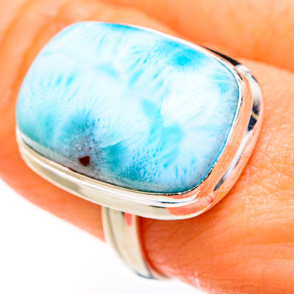 Larimar Rings handcrafted by Anasilvercos - RING127445