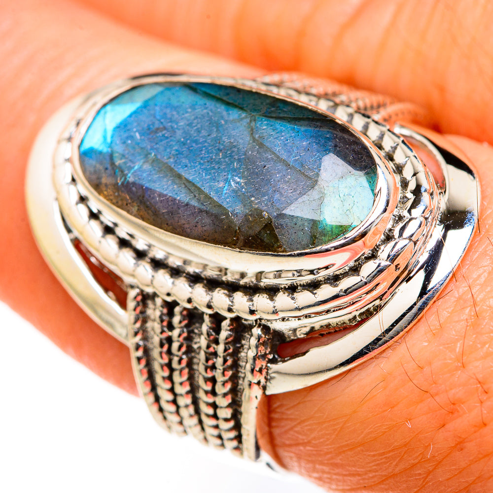 Labradorite Rings handcrafted by Anasilvercos - RING127446