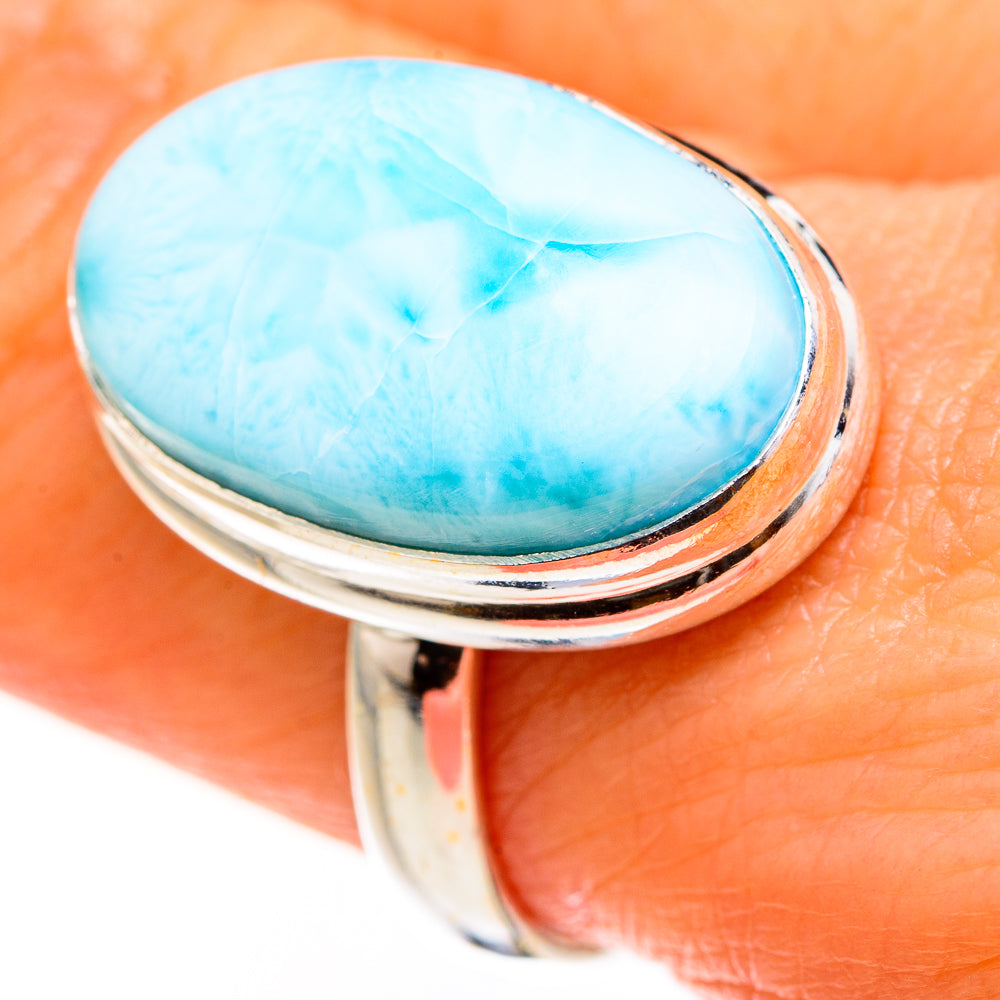Larimar Rings handcrafted by Anasilvercos - RING127448