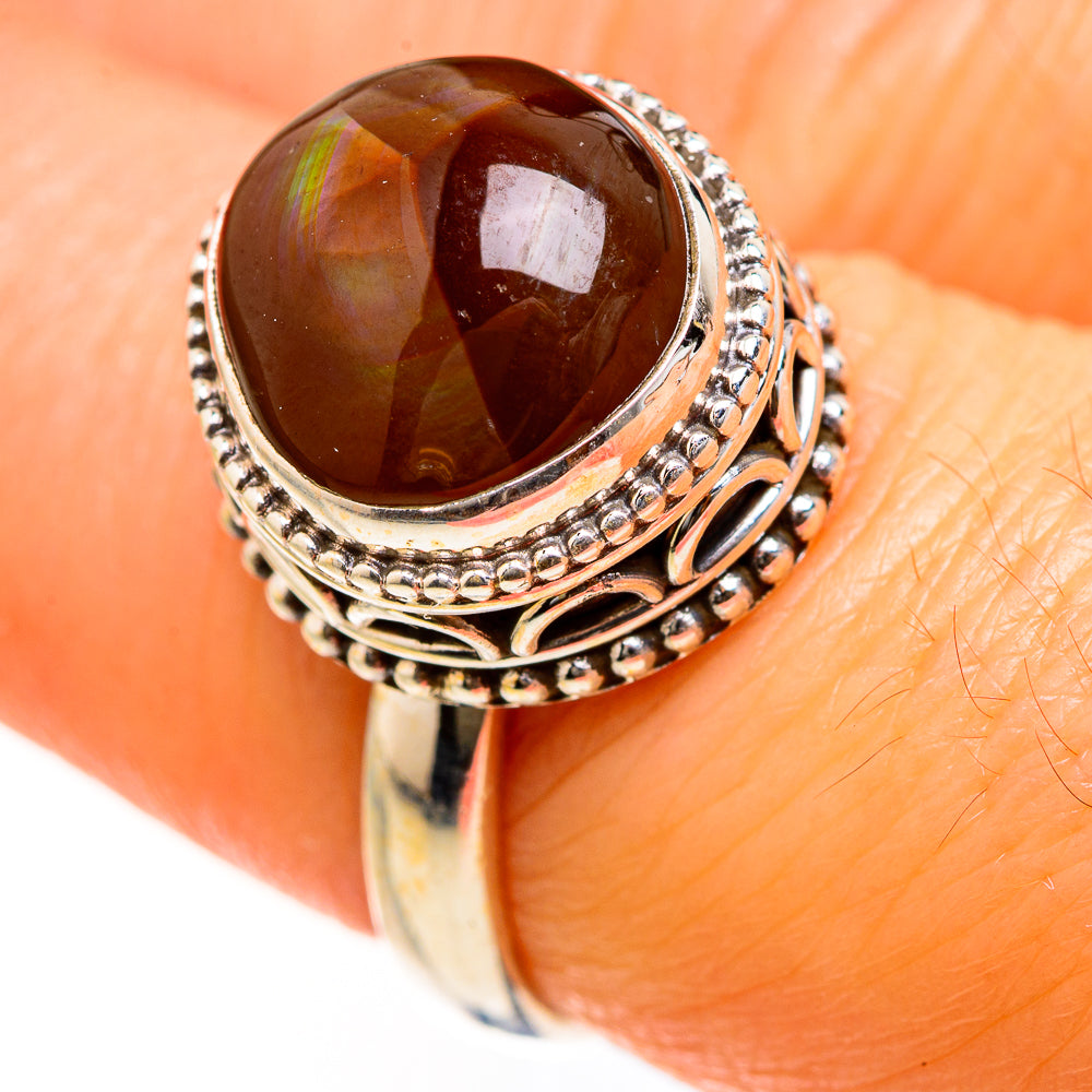 Mexican Fire Agate Rings handcrafted by Anasilvercos - RING127451