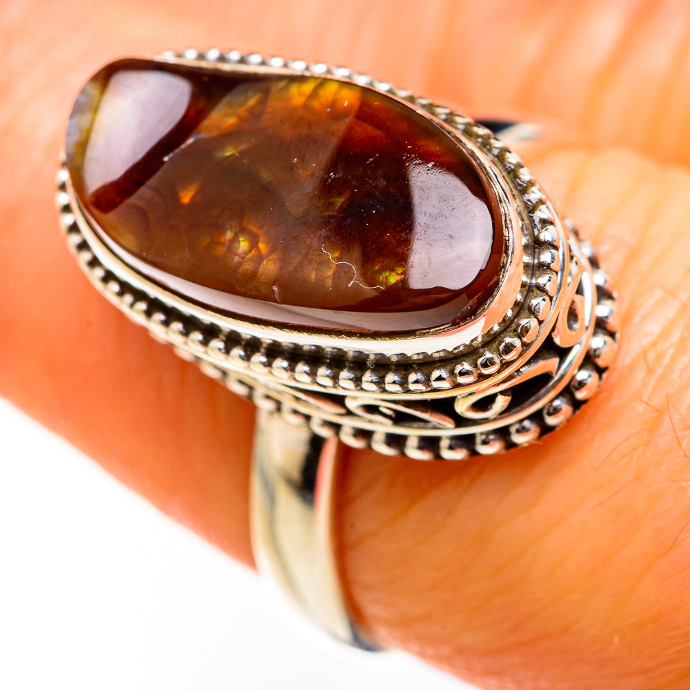 Mexican Fire Agate Rings handcrafted by Anasilvercos - RING127469