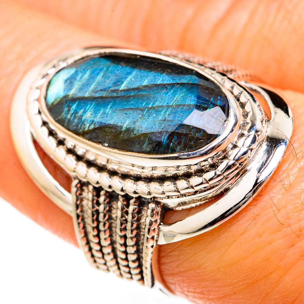 Labradorite Rings handcrafted by Anasilvercos - RING127473