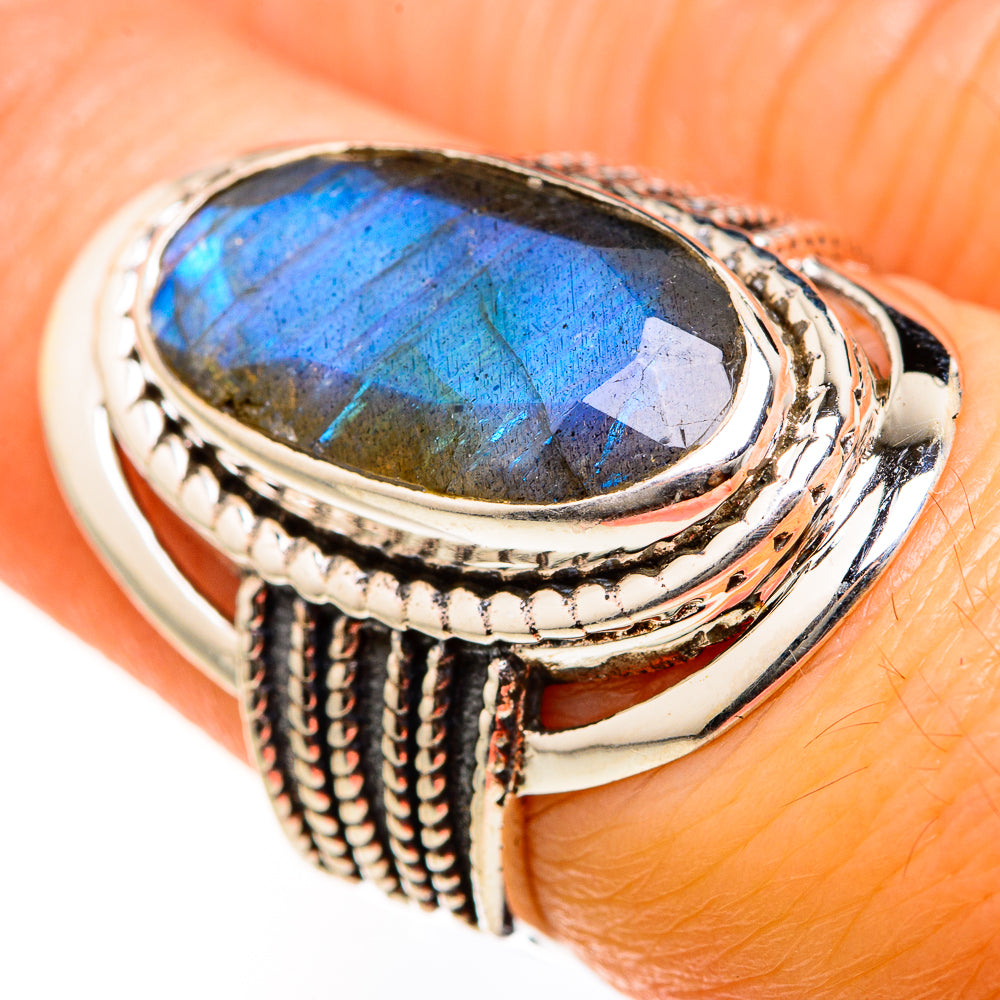 Labradorite Rings handcrafted by Anasilvercos - RING127521