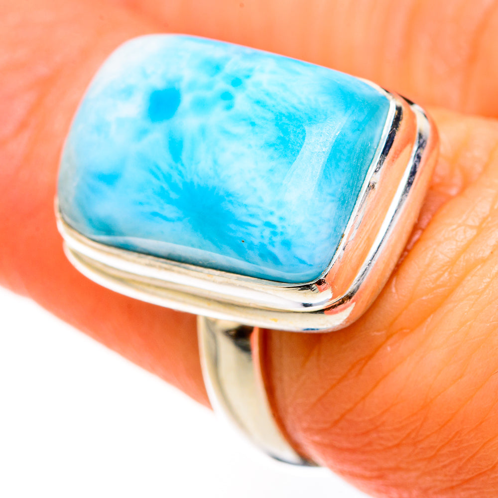 Larimar Rings handcrafted by Anasilvercos - RING127522