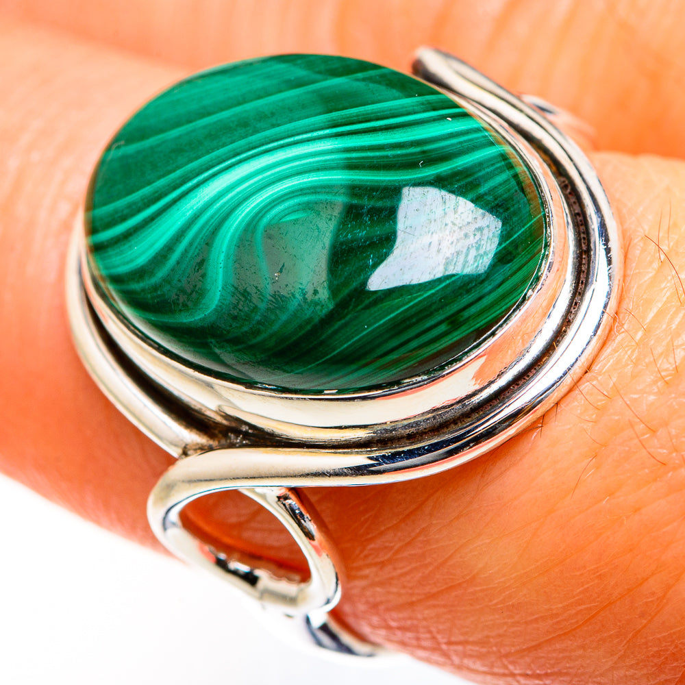 Malachite Rings handcrafted by Anasilvercos - RING127539