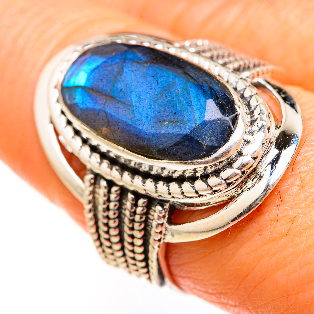 Labradorite Rings handcrafted by Anasilvercos - RING127549