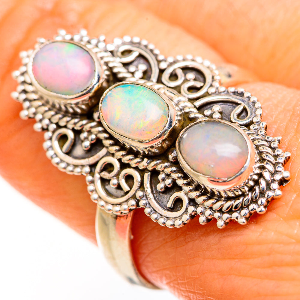 Ethiopian Opal Rings handcrafted by Anasilvercos - RING127558