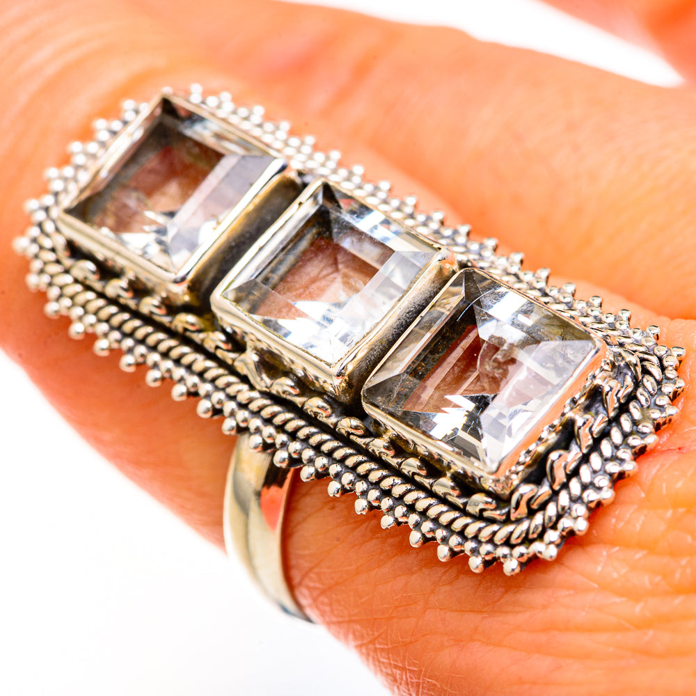 White Quartz Rings handcrafted by Anasilvercos - RING127595