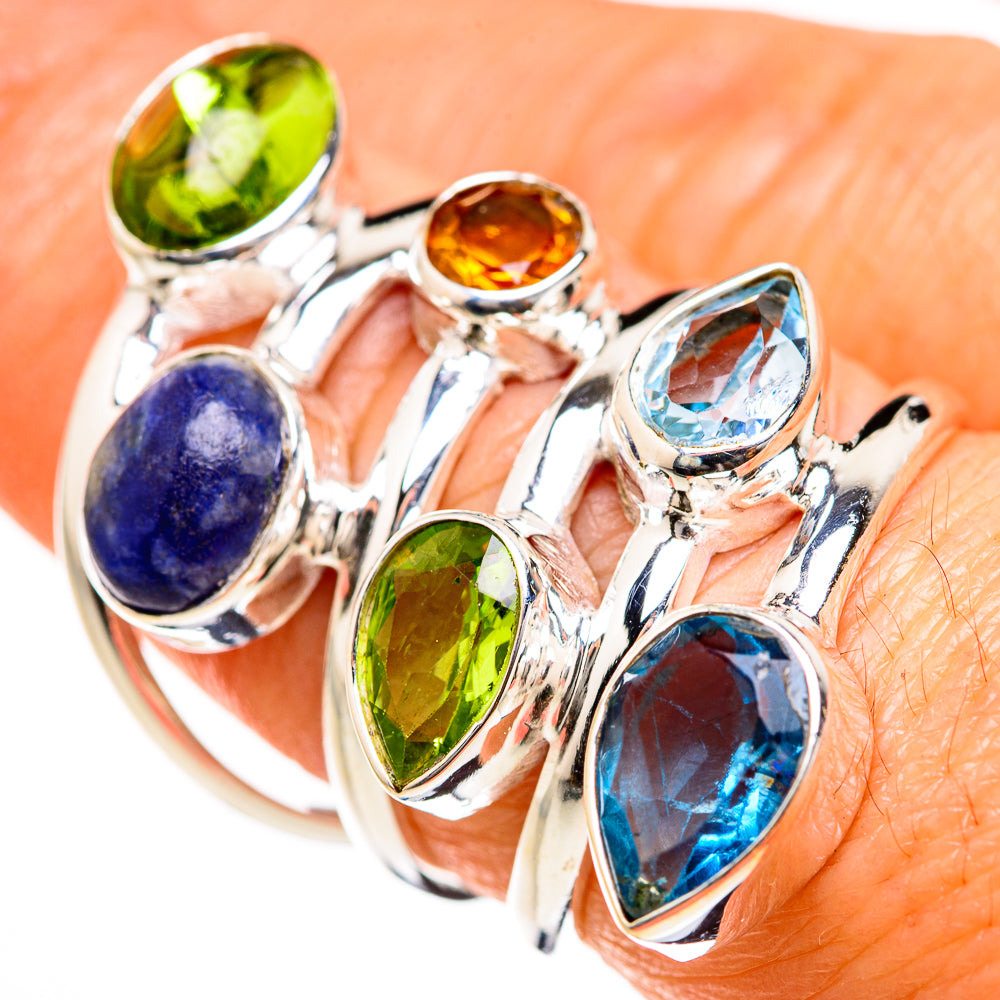 Lapis Lazuli Rings handcrafted by Anasilvercos - RING127602