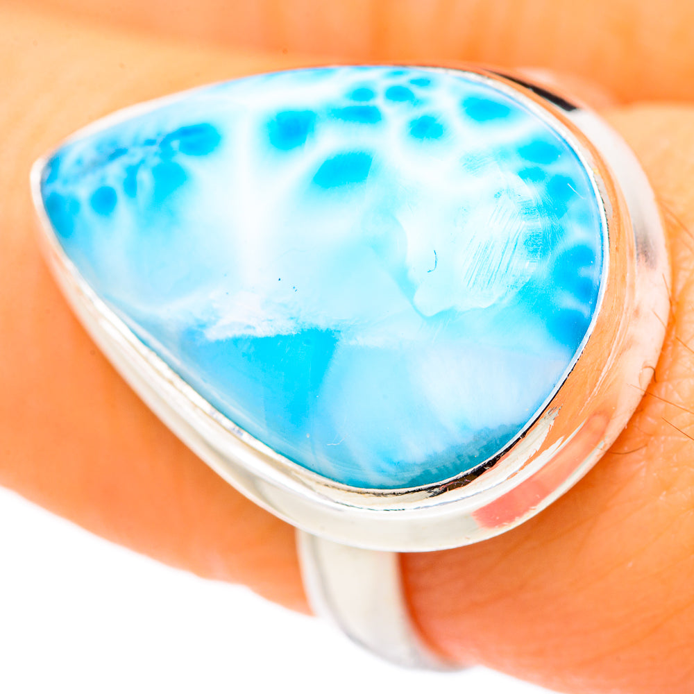 Larimar Rings handcrafted by Anasilvercos - RING127606