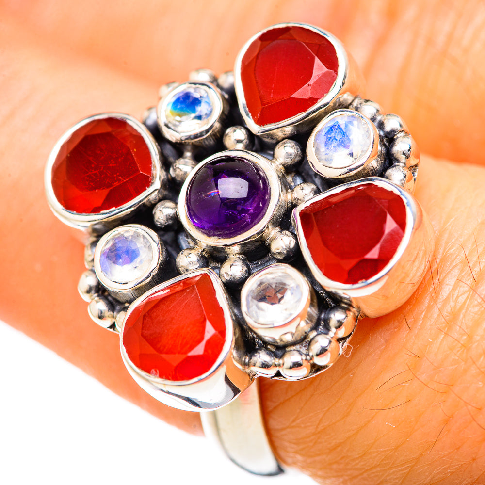 Red Onyx Rings handcrafted by Anasilvercos - RING127615