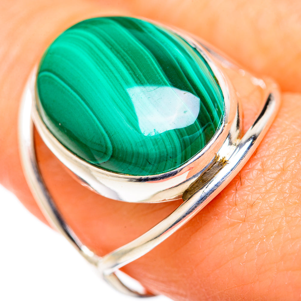 Malachite Rings handcrafted by Anasilvercos - RING127662