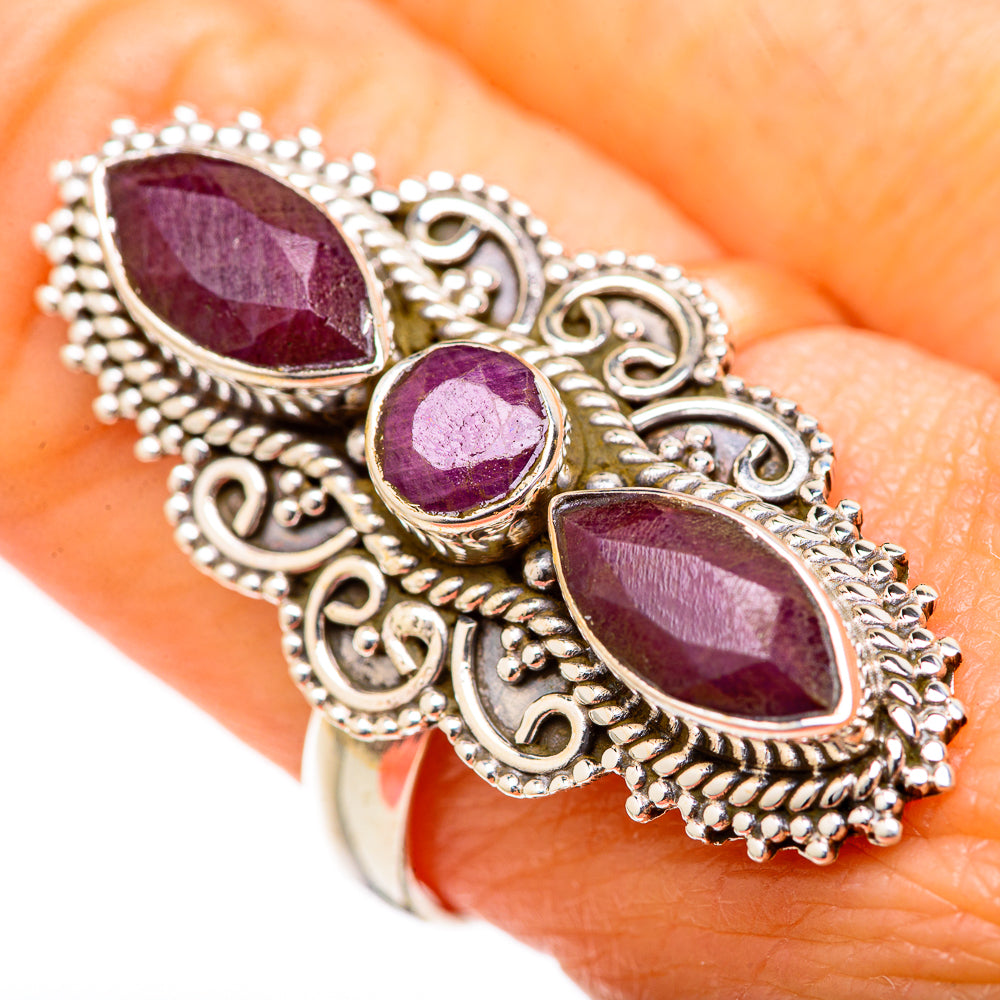 Red Sillimanite Rings handcrafted by Anasilvercos - RING127668