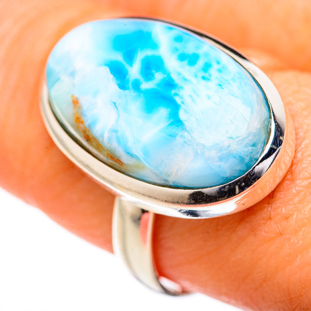 Larimar Rings handcrafted by Anasilvercos - RING127681