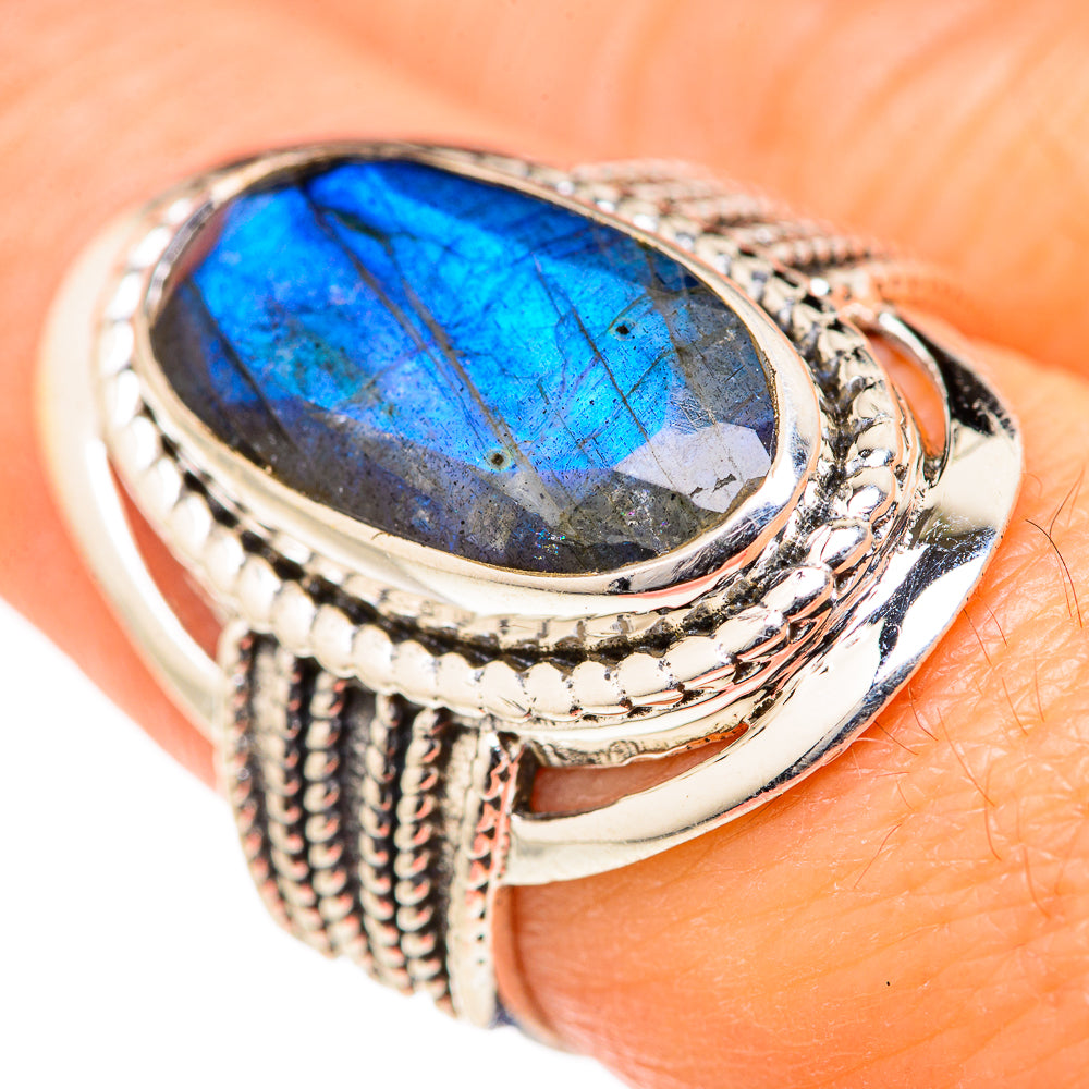 Labradorite Rings handcrafted by Anasilvercos - RING127682