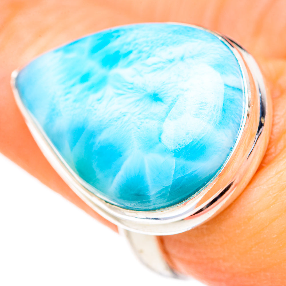 Larimar Rings handcrafted by Anasilvercos - RING127684