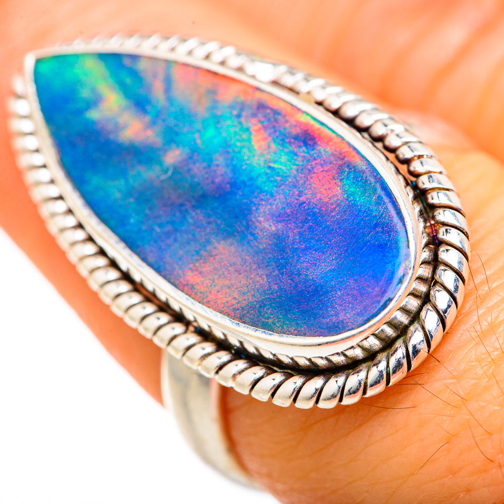 Aura Opal Rings handcrafted by Anasilvercos - RING127696