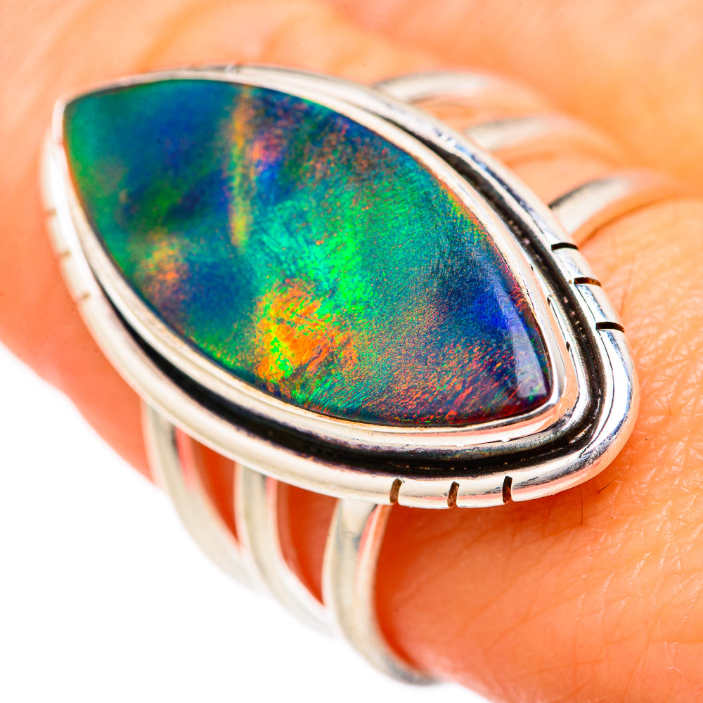 Aura Opal Rings handcrafted by Anasilvercos - RING127703