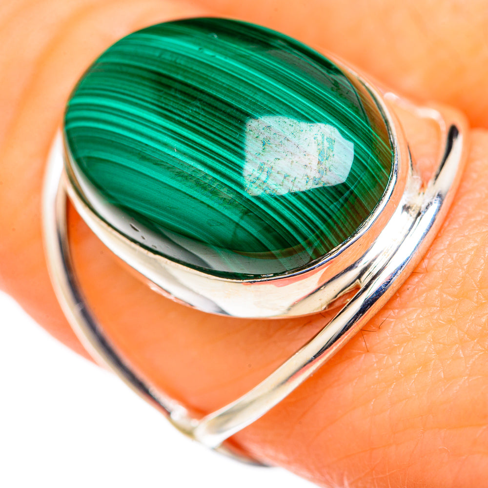 Malachite Rings handcrafted by Anasilvercos - RING127711